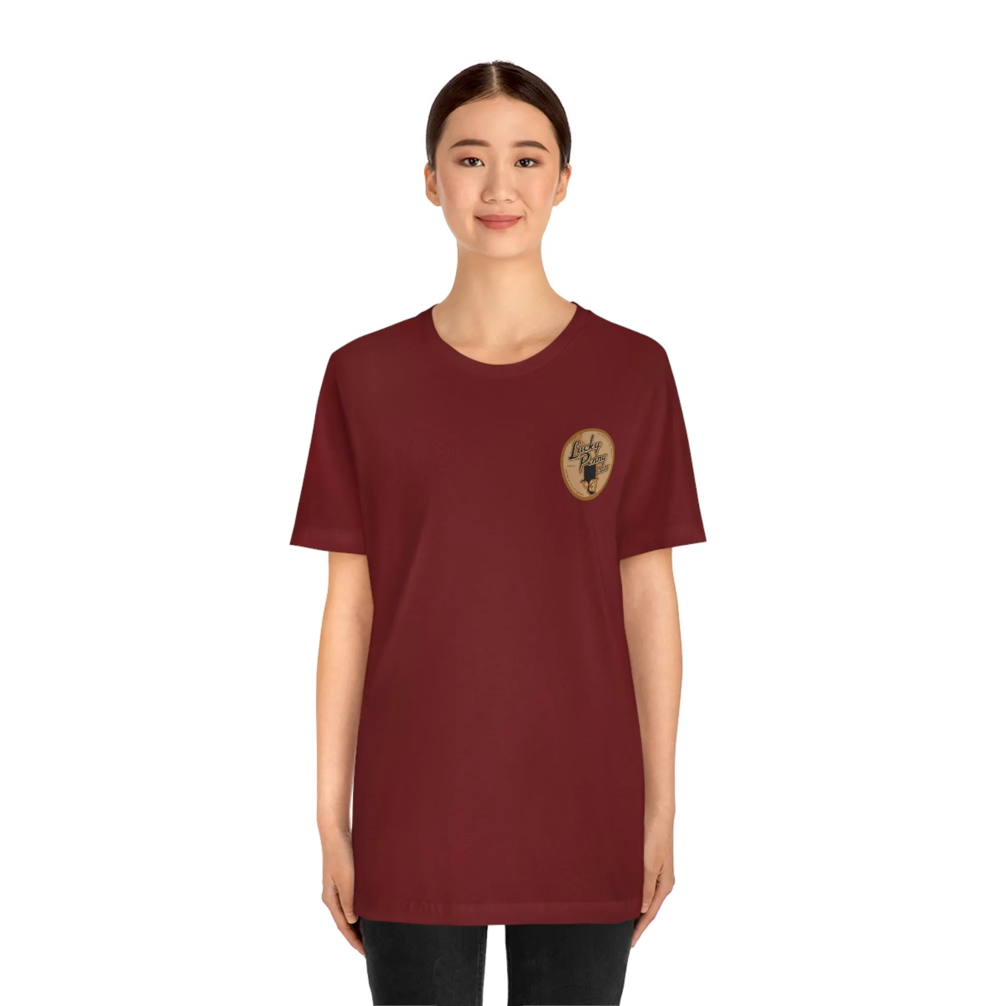 Lucky Penny Cycles Vintage Copper Shield T-Shirt