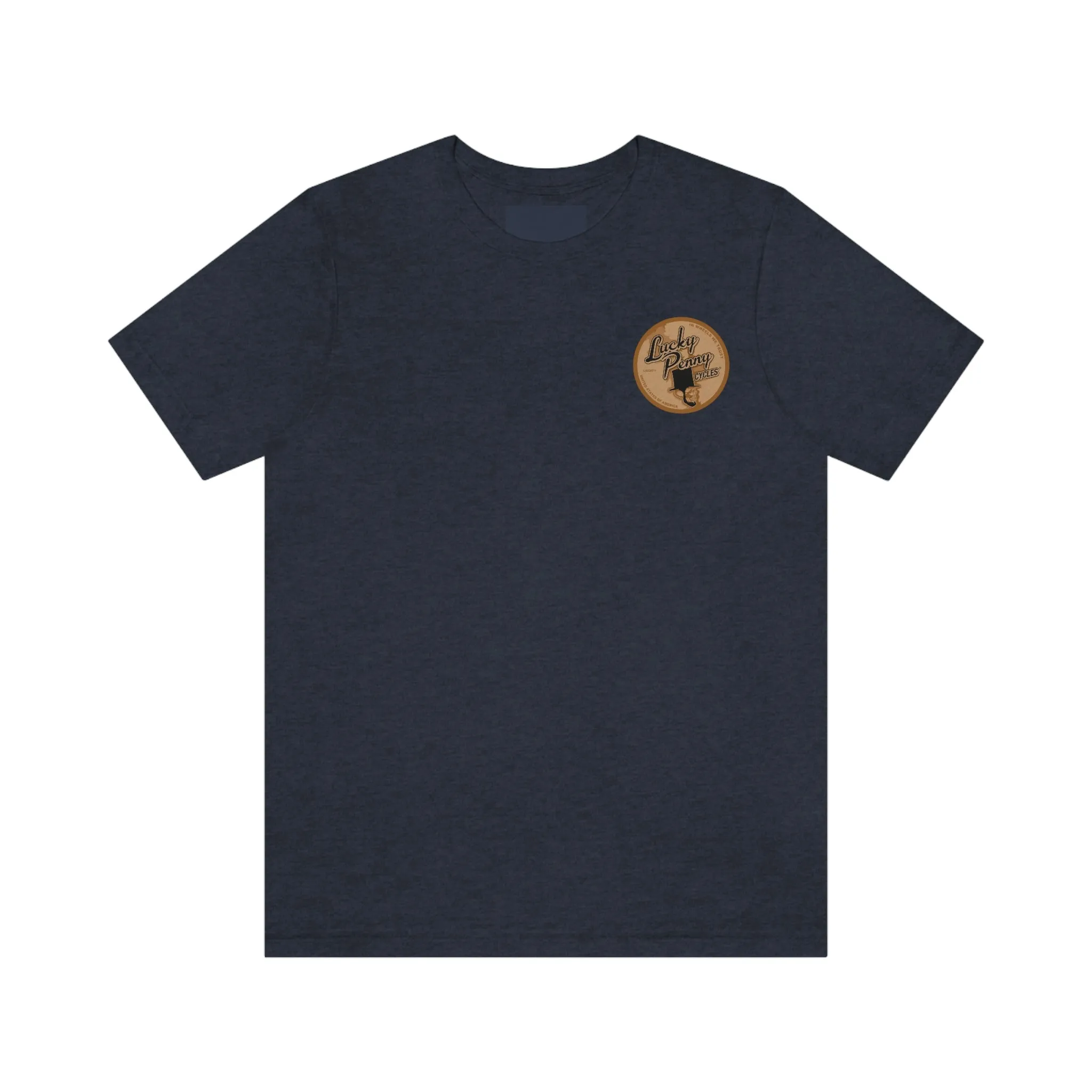 Lucky Penny Cycles Vintage Copper Shield T-Shirt