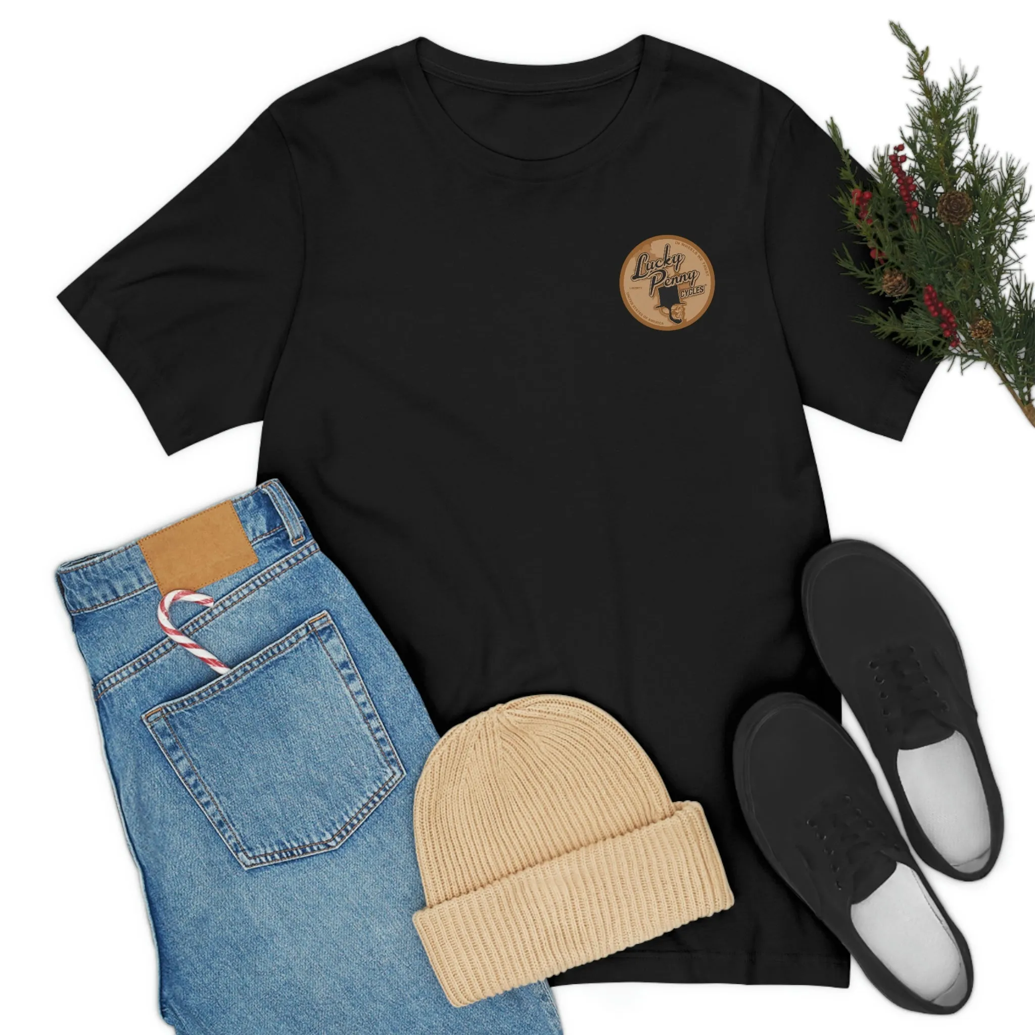Lucky Penny Cycles Vintage Copper Shield T-Shirt