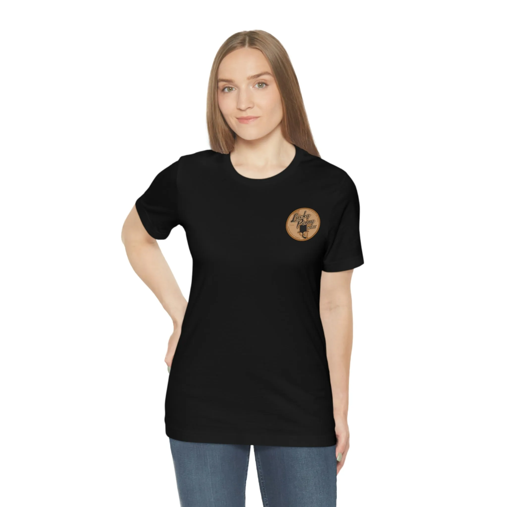 Lucky Penny Cycles Vintage Copper Shield T-Shirt