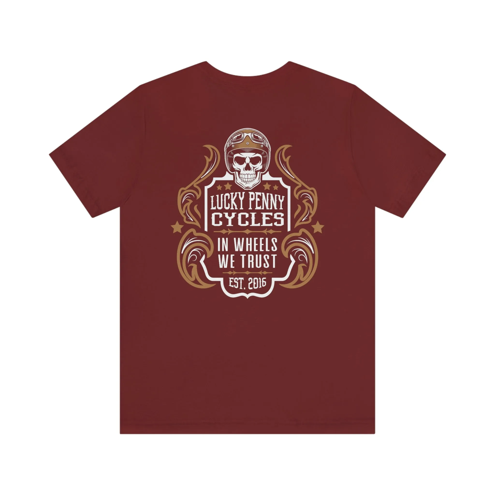 Lucky Penny Cycles Vintage Copper Shield T-Shirt