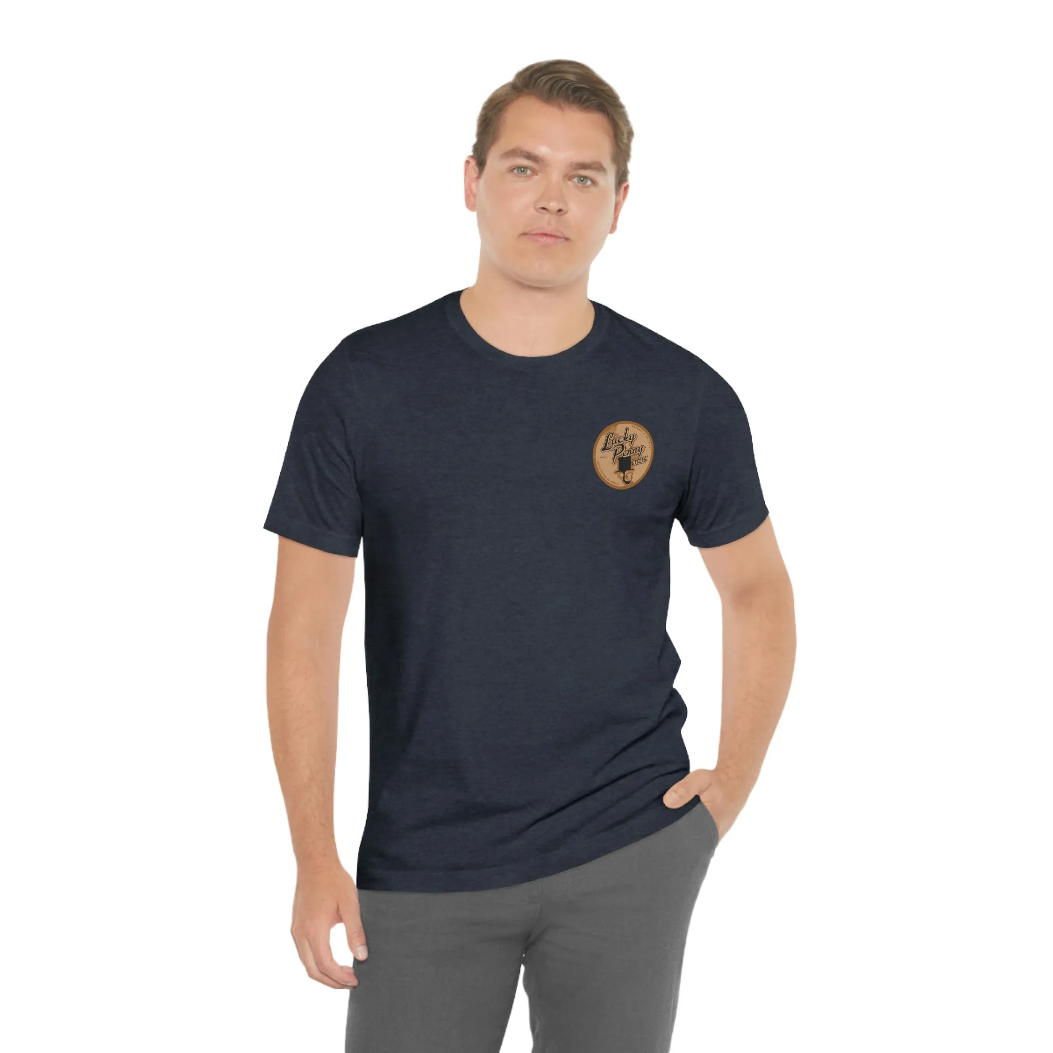 Lucky Penny Cycles Vintage Copper Shield T-Shirt
