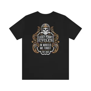 Lucky Penny Cycles Vintage Copper Shield T-Shirt