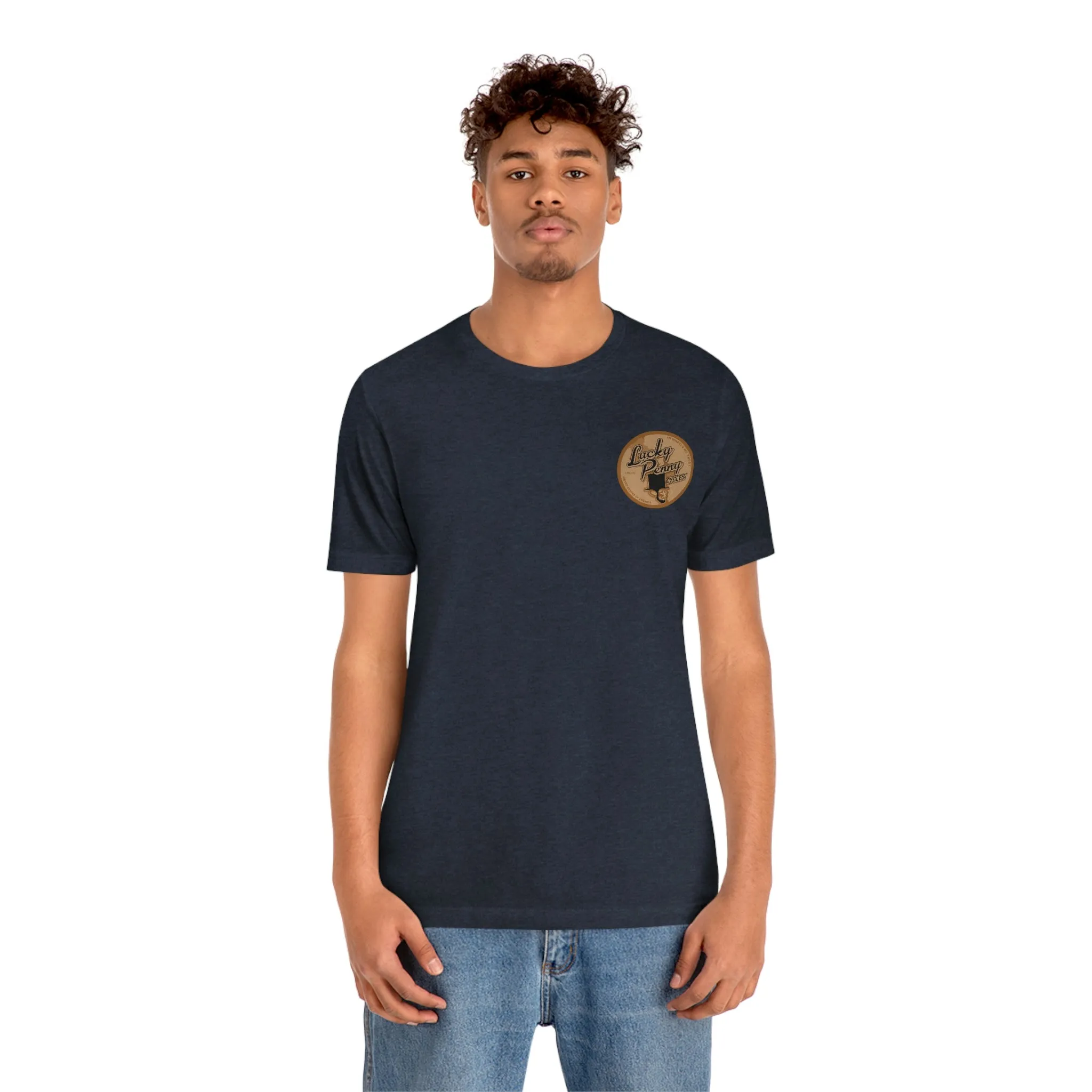 Lucky Penny Cycles Vintage Copper Shield T-Shirt