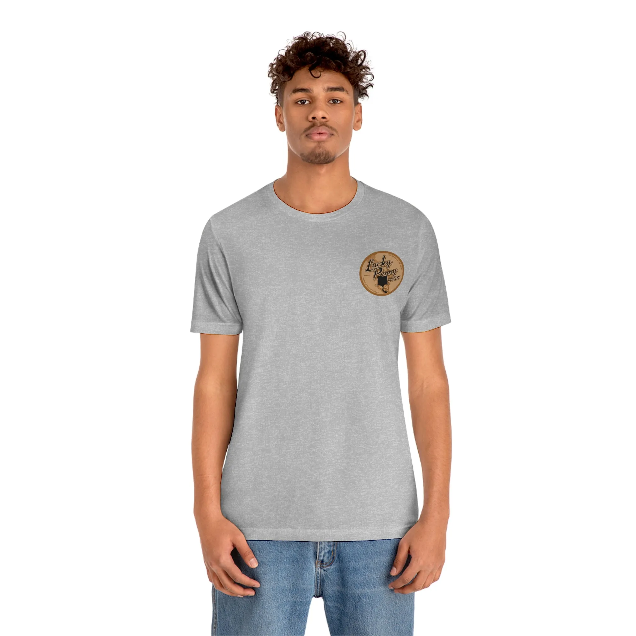 Lucky Penny Cycles Vintage Copper Shield T-Shirt