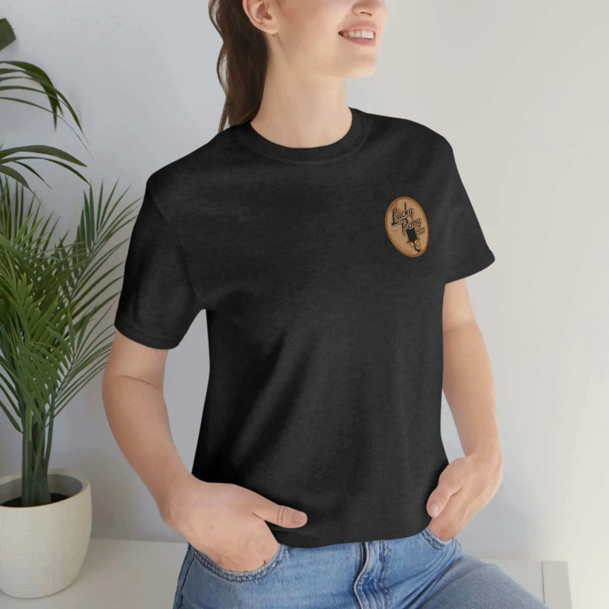 Lucky Penny Cycles Vintage Copper Shield T-Shirt