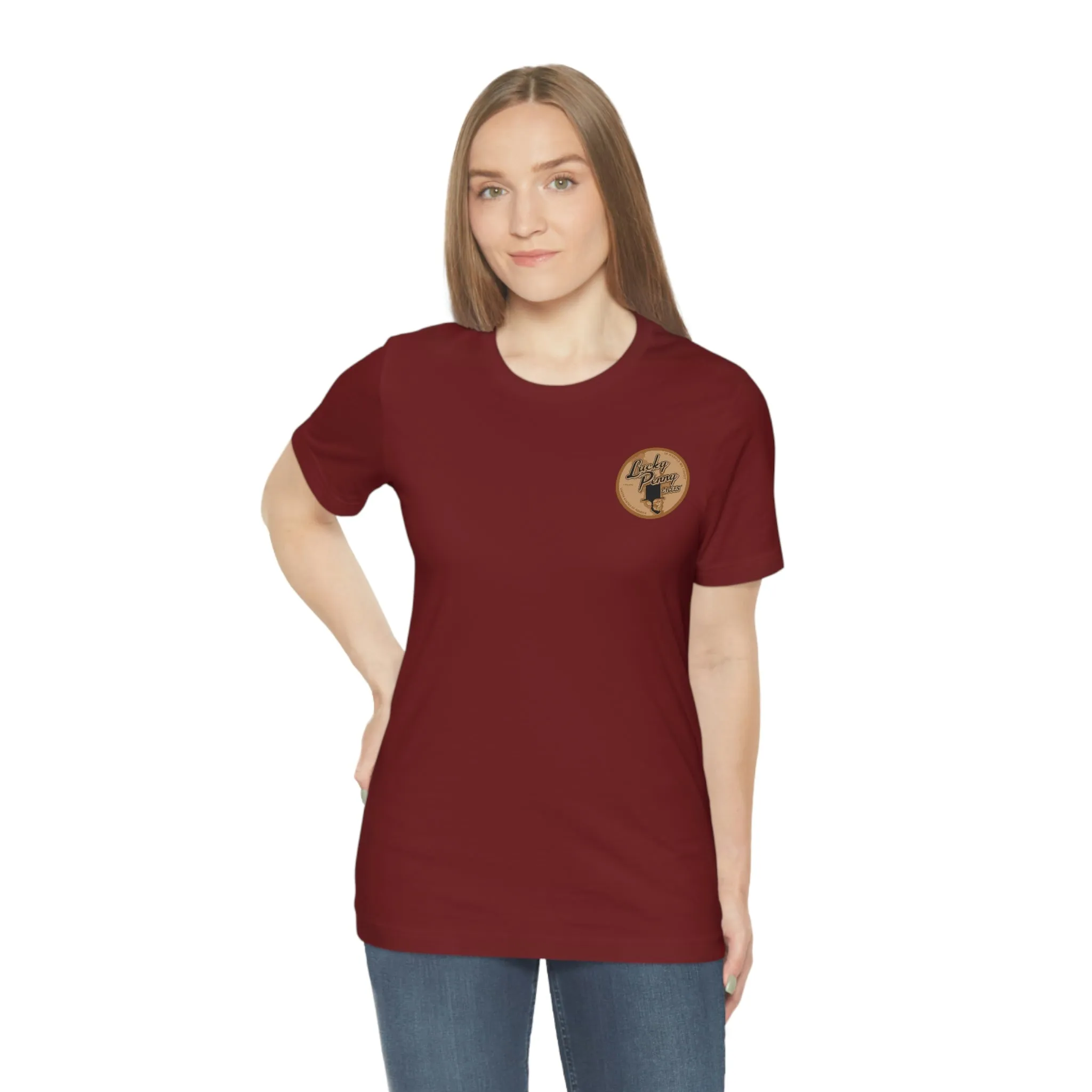 Lucky Penny Cycles Vintage Copper Shield T-Shirt