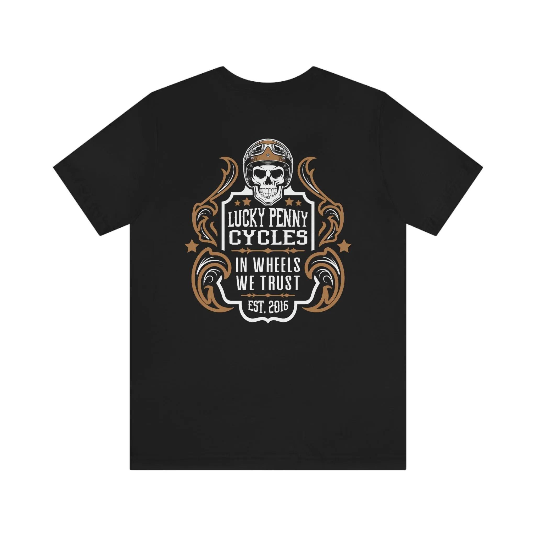 Lucky Penny Cycles Vintage Copper Shield T-Shirt