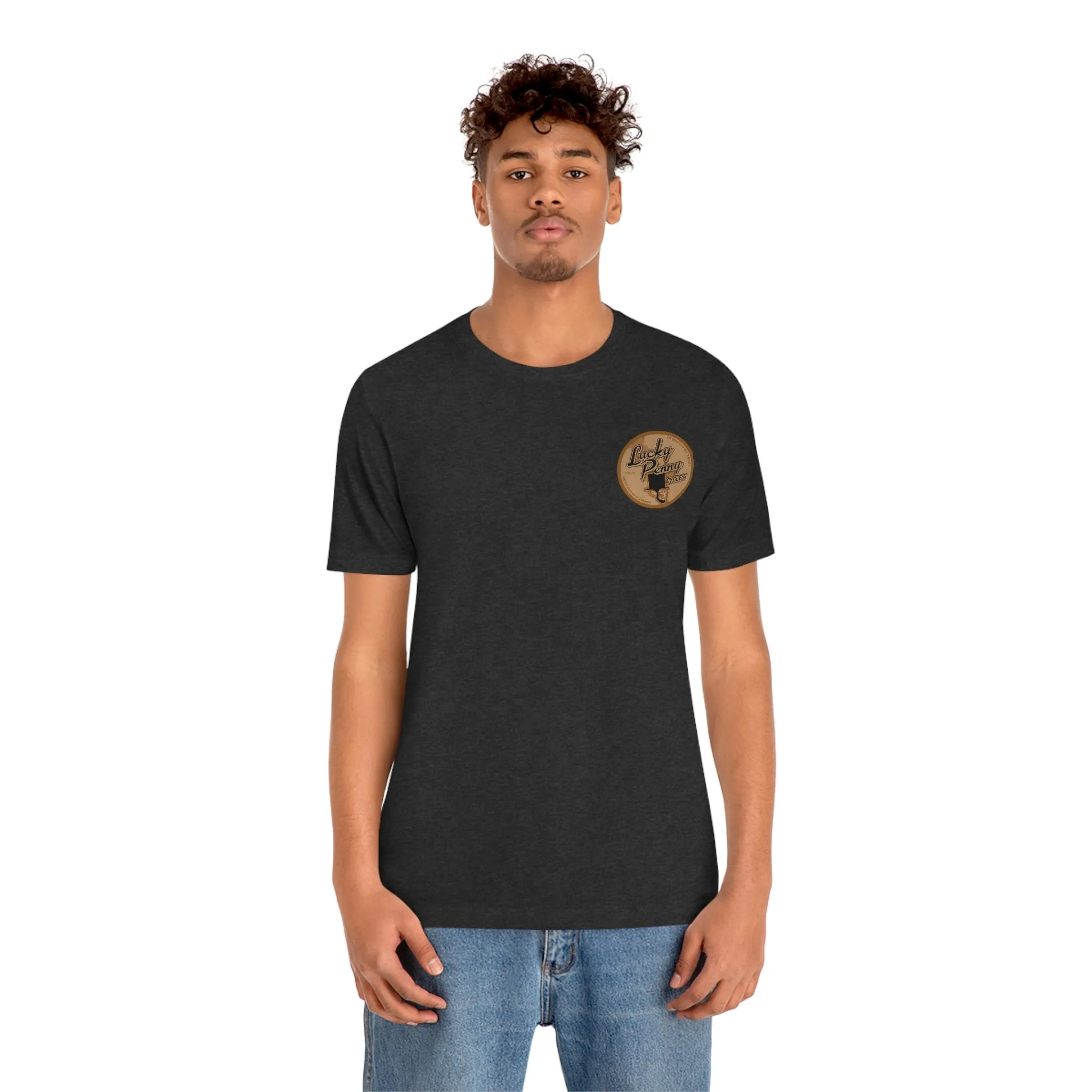 Lucky Penny Cycles Vintage Copper Shield T-Shirt