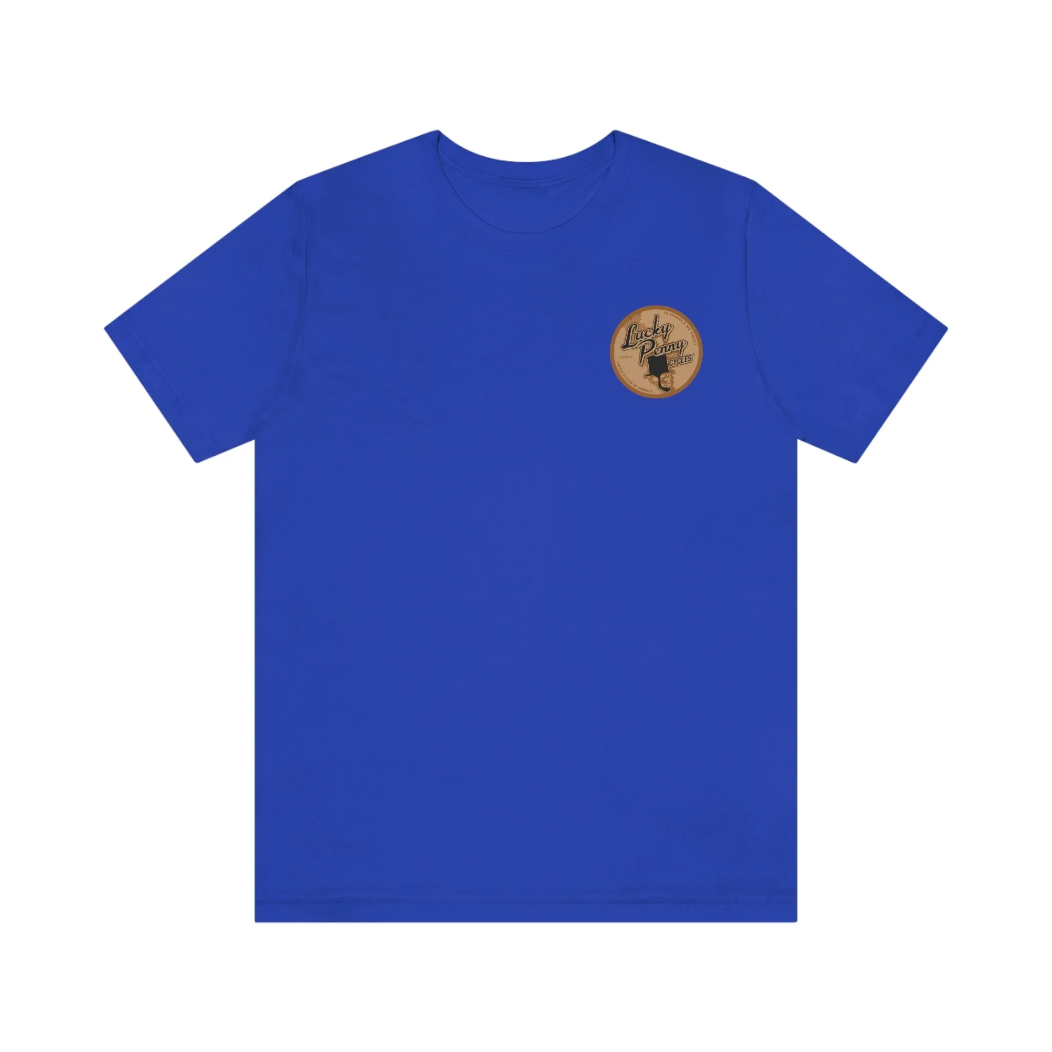 Lucky Penny Cycles Vintage Copper Shield T-Shirt