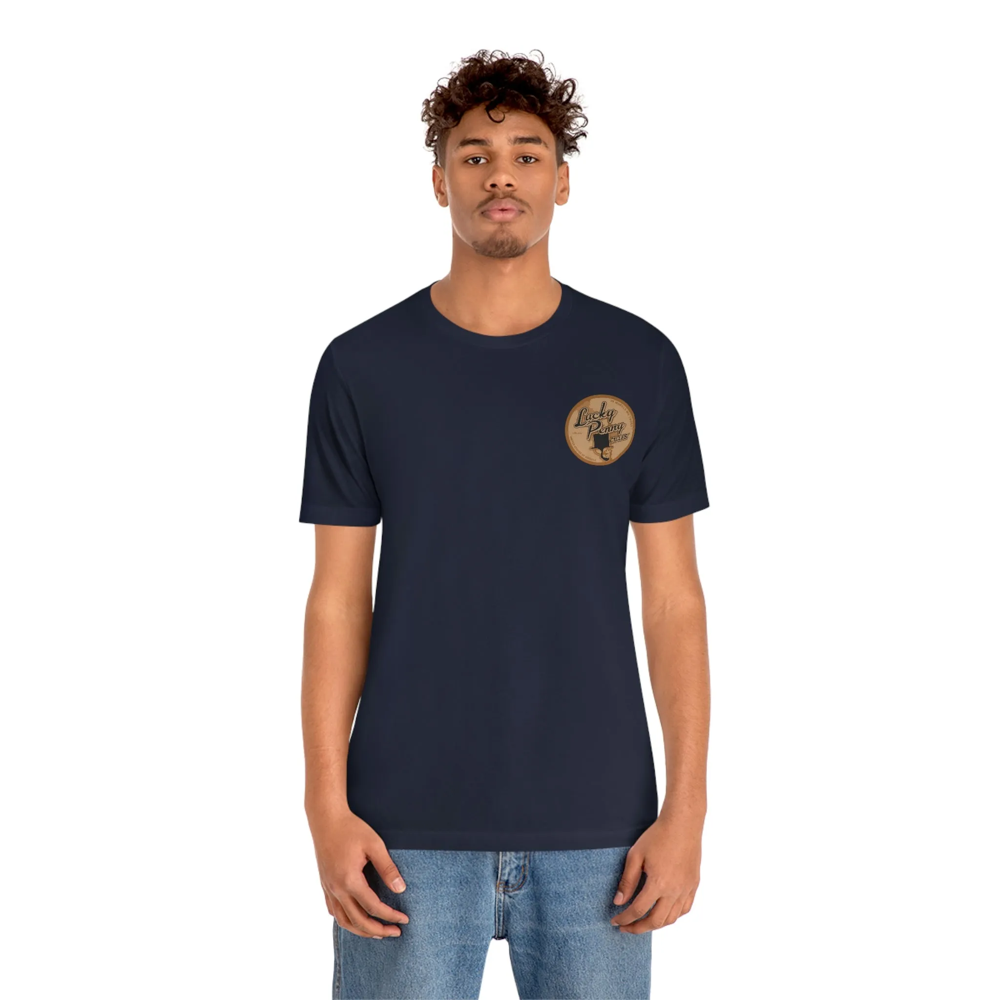 Lucky Penny Cycles Vintage Copper Shield T-Shirt