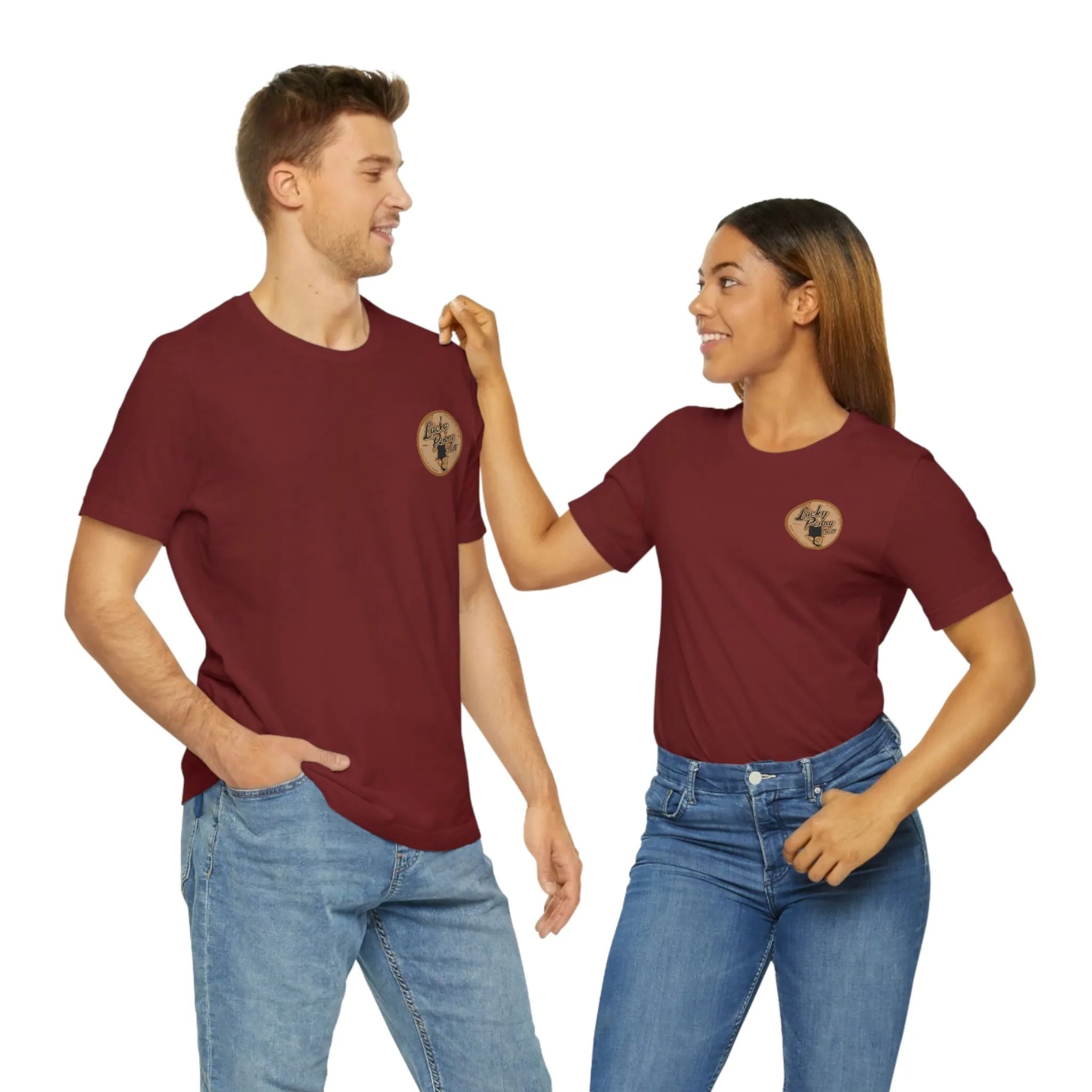 Lucky Penny Cycles Vintage Copper Shield T-Shirt
