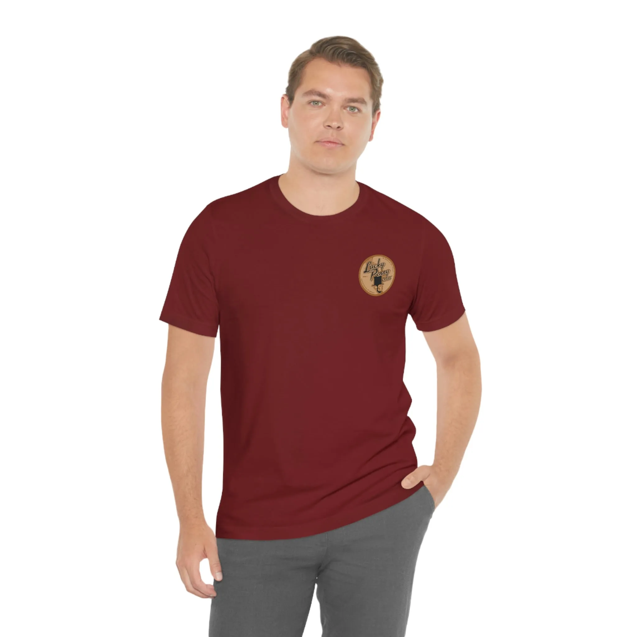 Lucky Penny Cycles Vintage Copper Shield T-Shirt