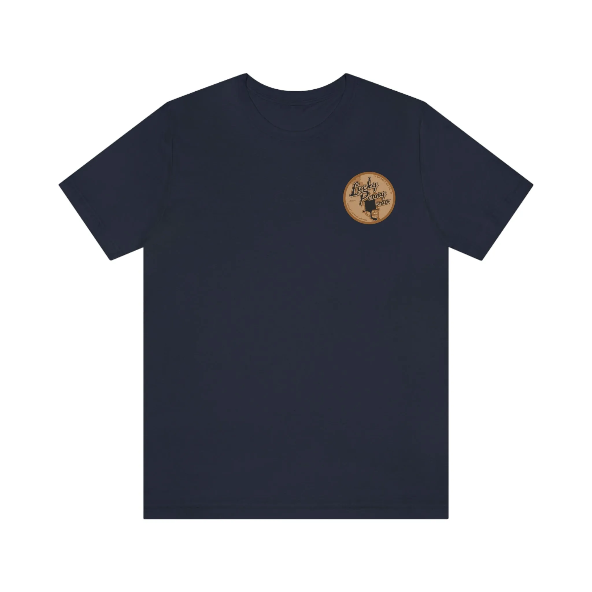 Lucky Penny Cycles Vintage Copper Shield T-Shirt