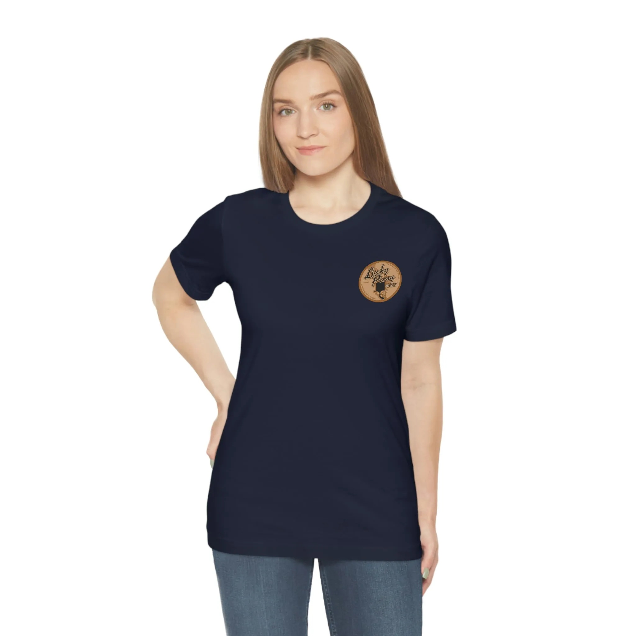 Lucky Penny Cycles Vintage Copper Shield T-Shirt