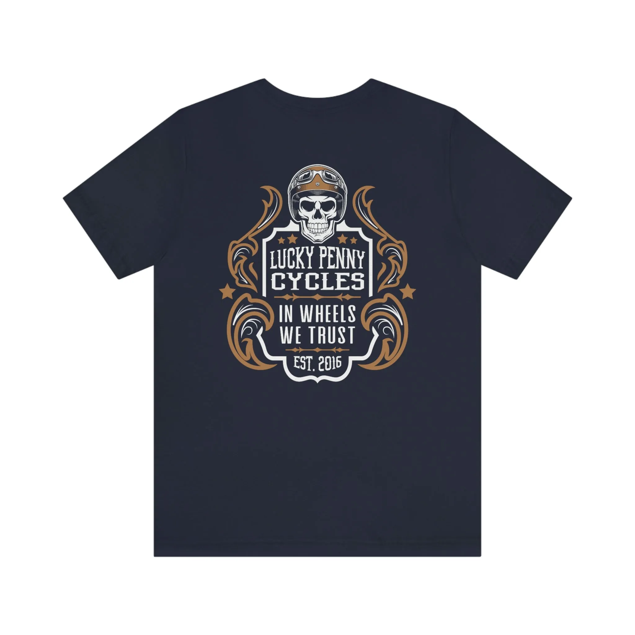Lucky Penny Cycles Vintage Copper Shield T-Shirt