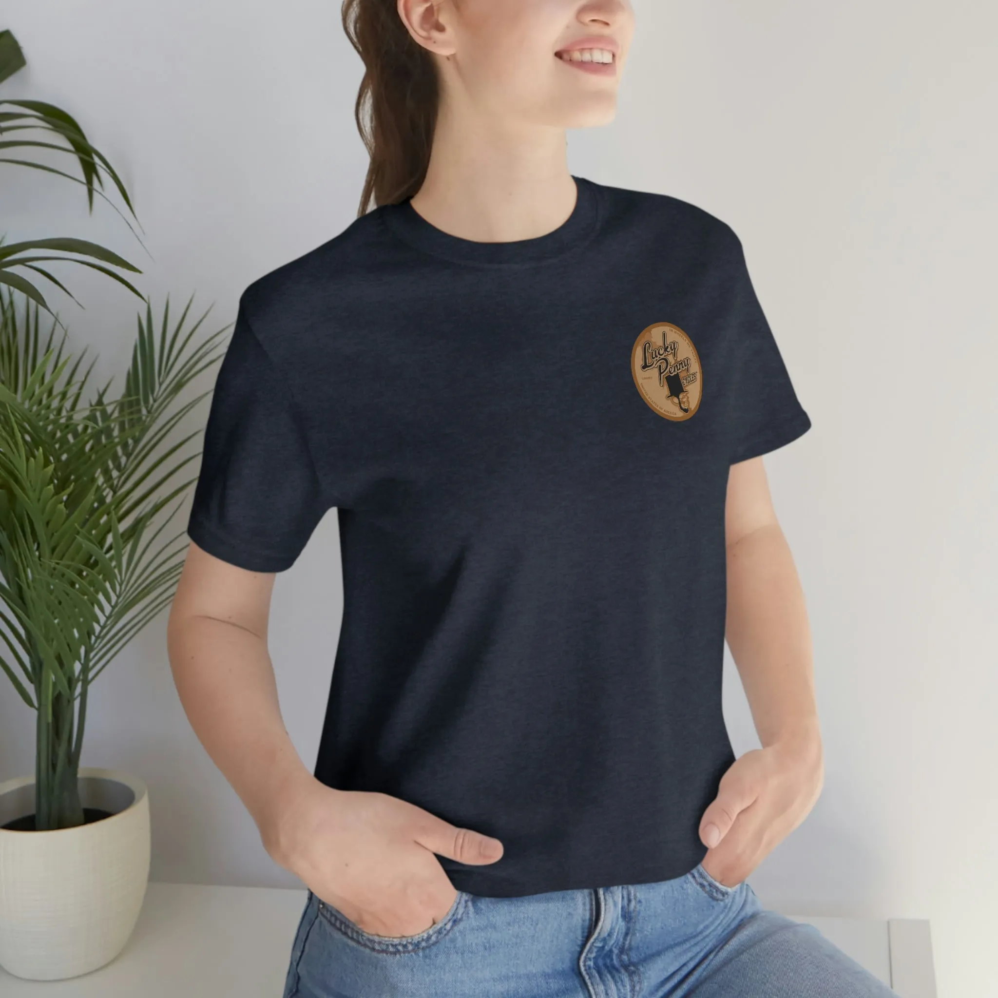 Lucky Penny Cycles Vintage Copper Shield T-Shirt