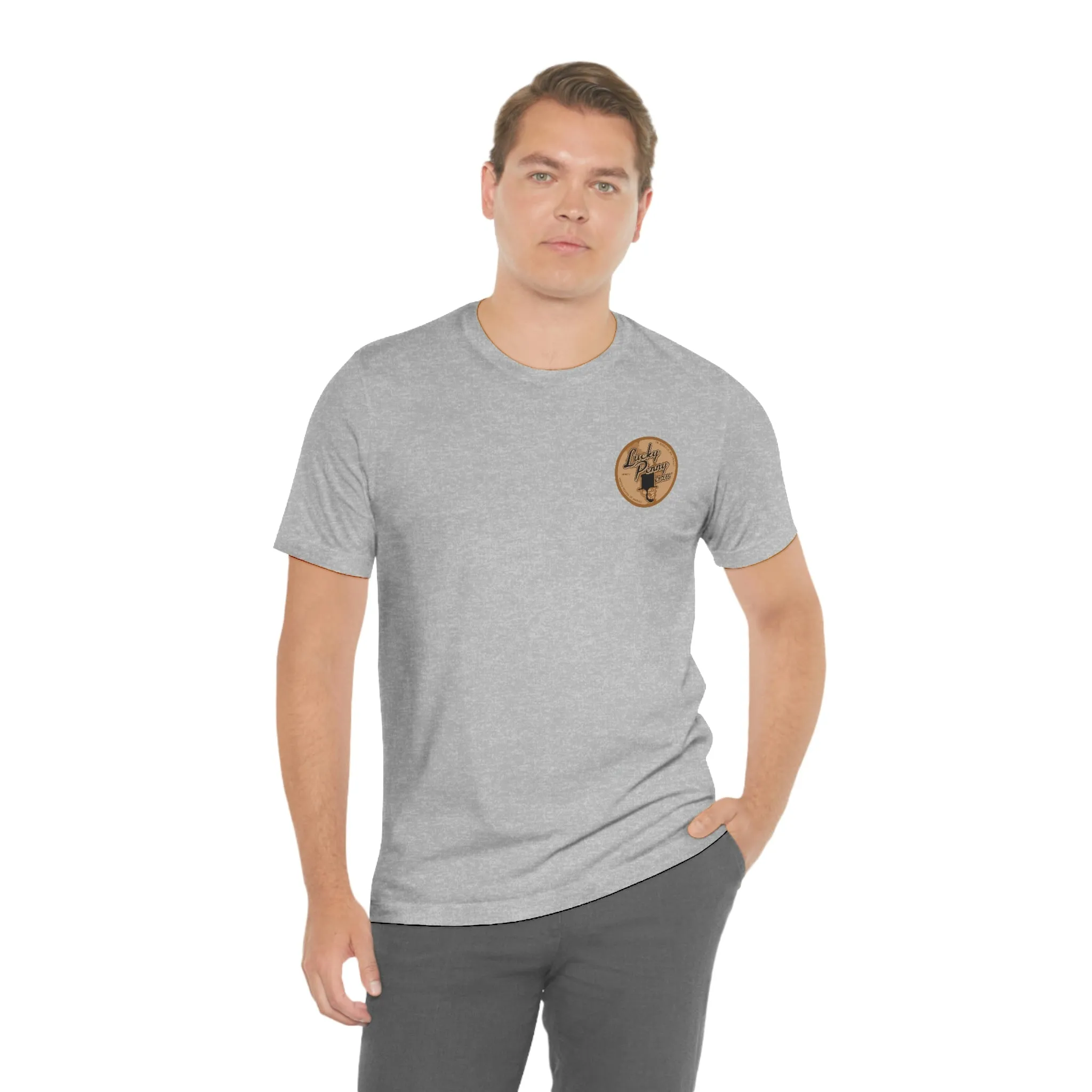 Lucky Penny Cycles Vintage Copper Shield T-Shirt