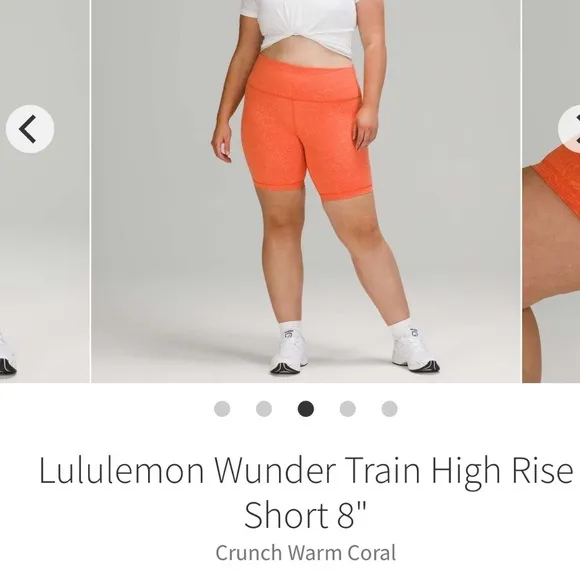 Lululemon Wunder Train HR Size 14 Short 8” Spiced Chai SCHI