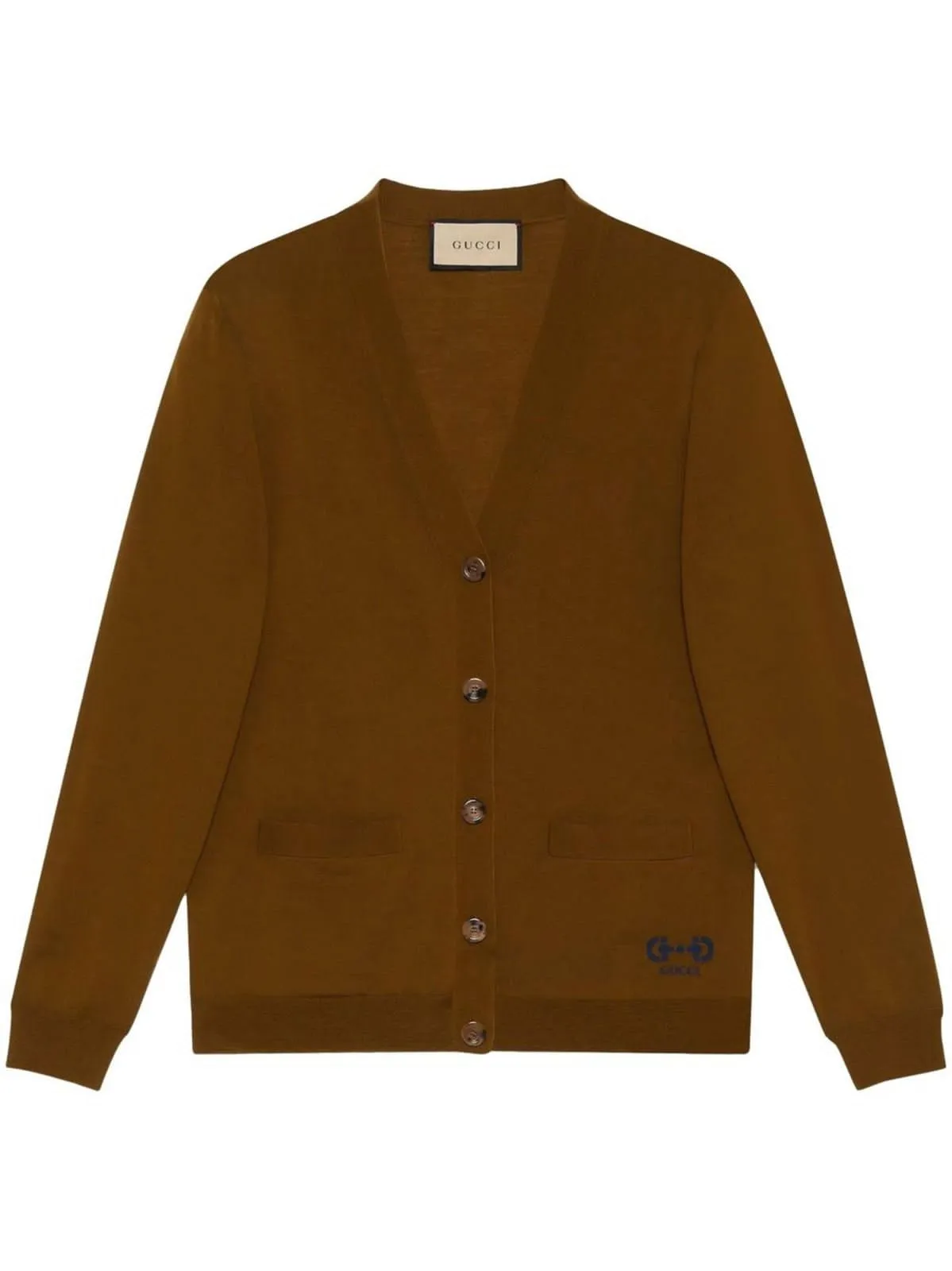 Luxury Intarsia-Knit Wool Cardigan