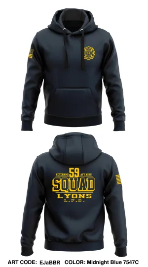 Lyons Fire Department  Core Men's Hooded Performance Sweatshirt - EJaBBR