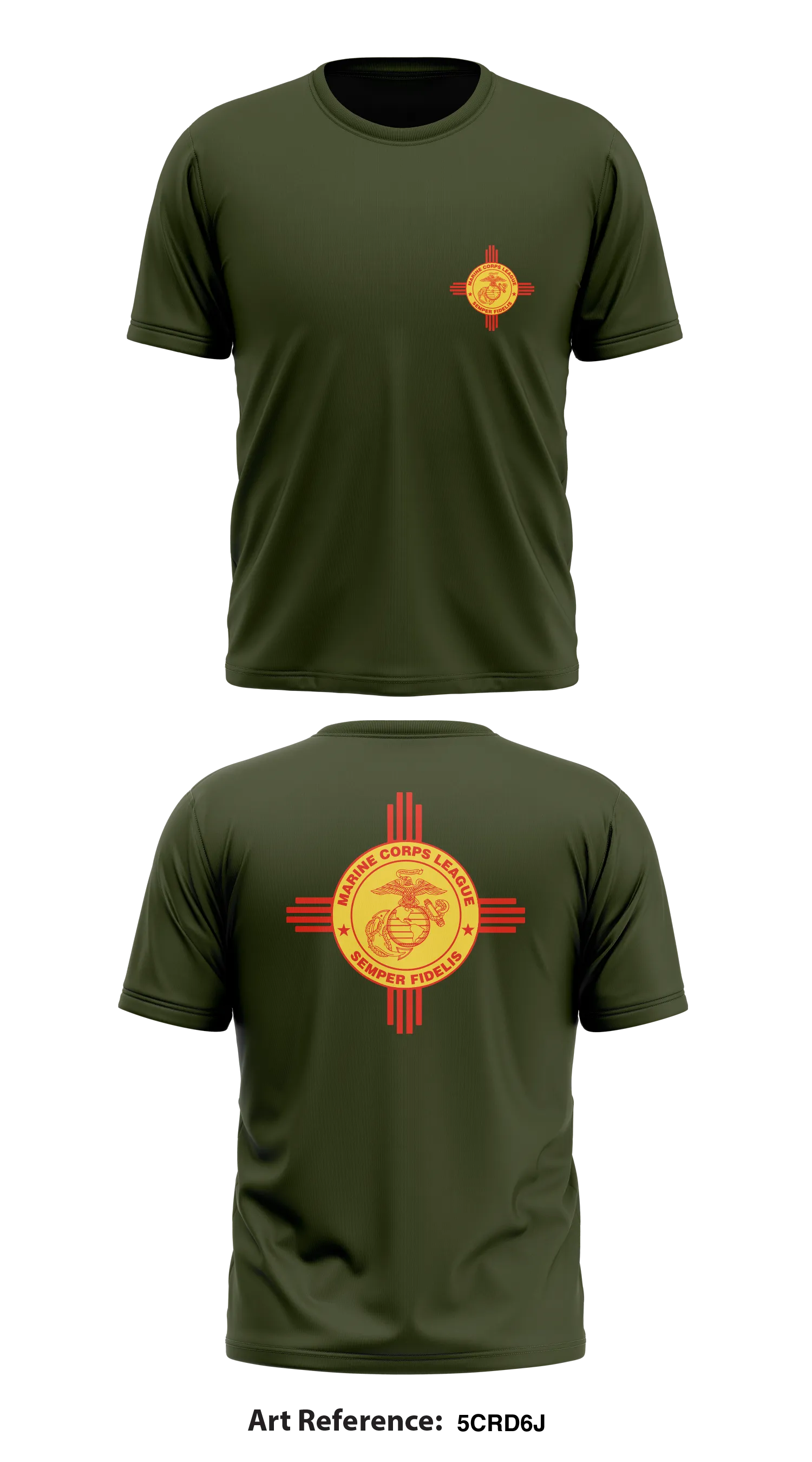 Marine Corps League Store 1 Core Men's SS Performance Tee - 5Crd6j