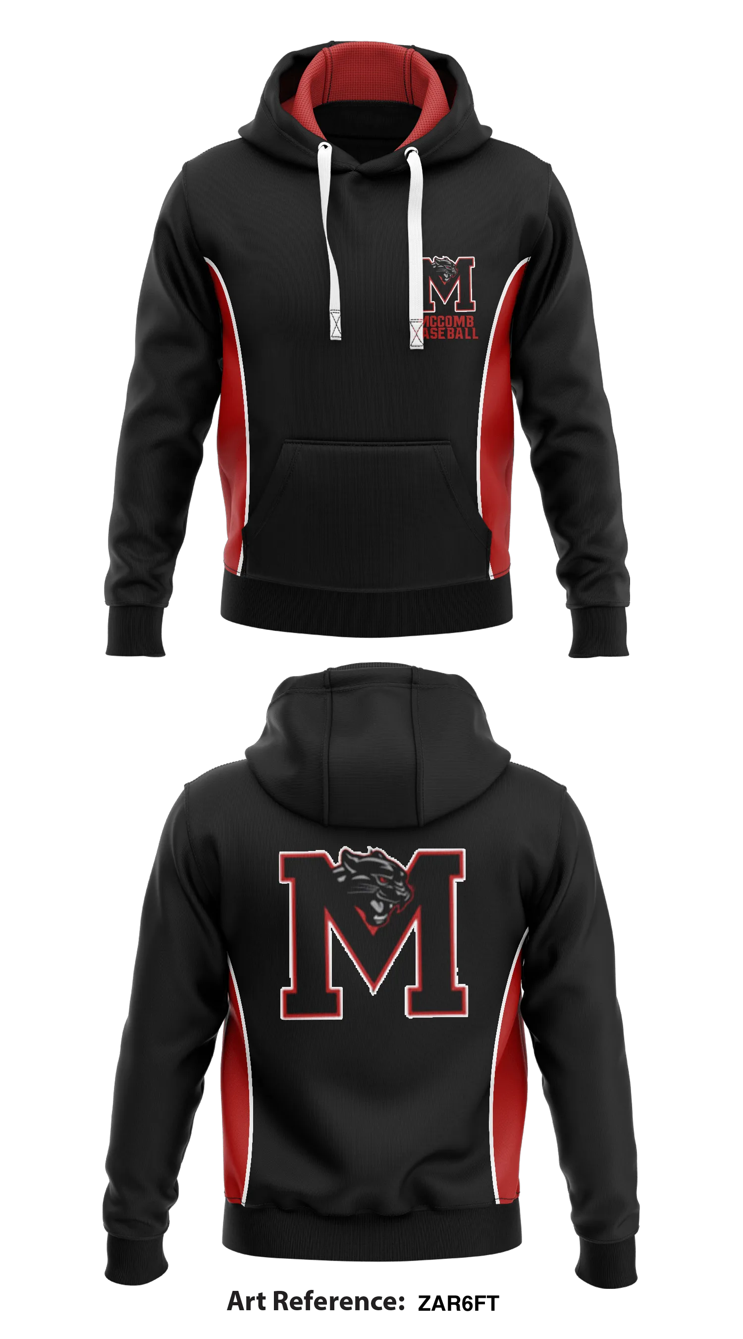 McComb Baseball  Core Men's Hooded Performance Sweatshirt - zar6ft