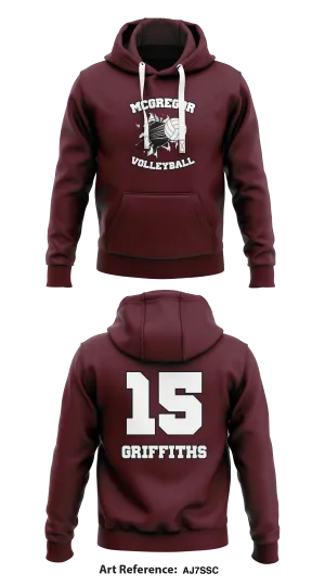 McGregor Volleyball  Store 1  Core Men's Hooded Performance Sweatshirt - Aj7ssc