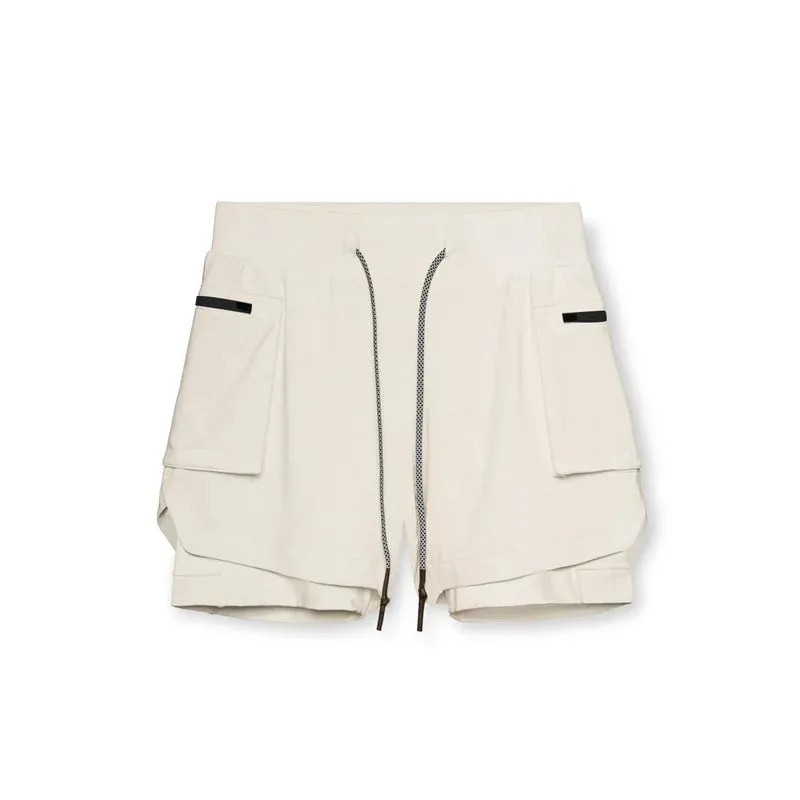Men Athletic Shorts Double-Layer