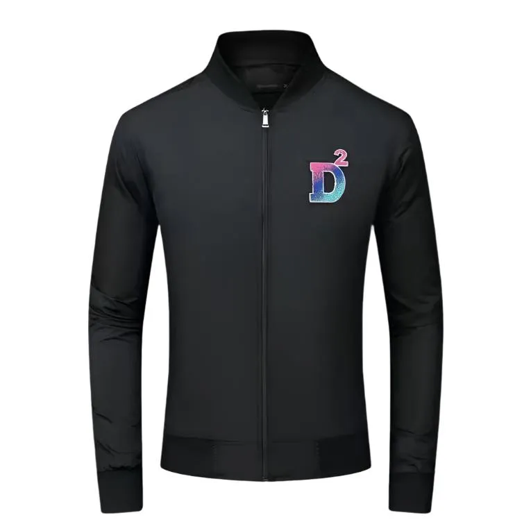 Men High-Quality Logo Patched Bomber Jacket