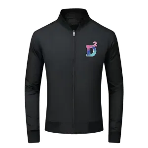 Men High-Quality Logo Patched Bomber Jacket