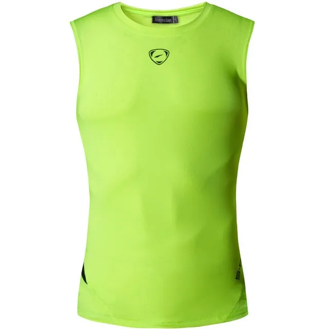 Men Quick Dry Slim Fit Sleeveless Shirt Tops&Tees