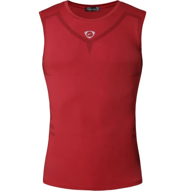 Men Quick Dry Slim Fit Sleeveless Shirt Tops&Tees