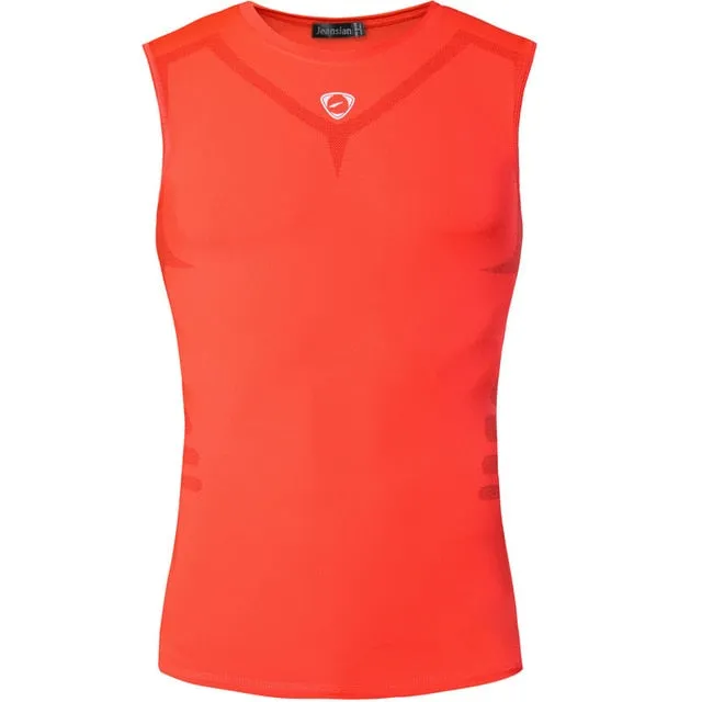 Men Quick Dry Slim Fit Sleeveless Shirt Tops&Tees