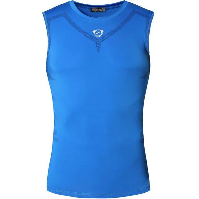 Men Quick Dry Slim Fit Sleeveless Shirt Tops&Tees
