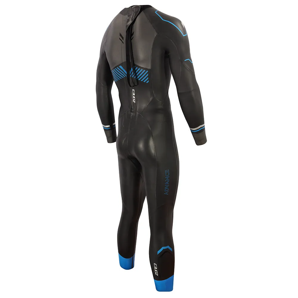 MEN'S ADVANCE WETSUIT - BLACK/BLUE/GUNMETAL - SHOP DEMO MODEL