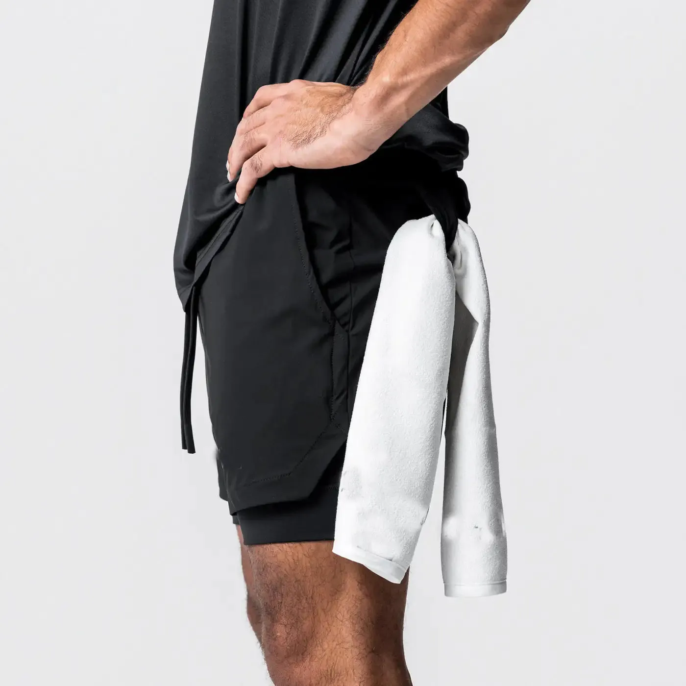 Men's Athletic Running Shorts with Hidden Phone Pocket