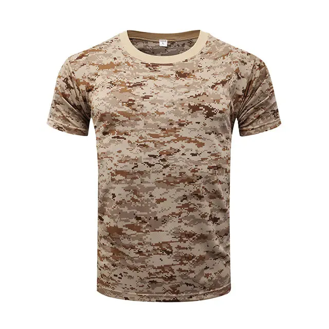 Men's Camouflage Tactical Short Sleeve T-Shirt