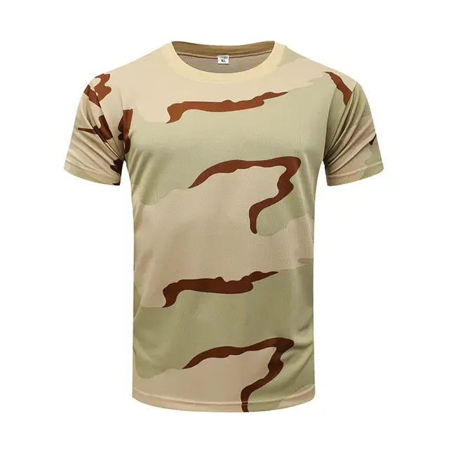 Men's Camouflage Tactical Short Sleeve T-Shirt