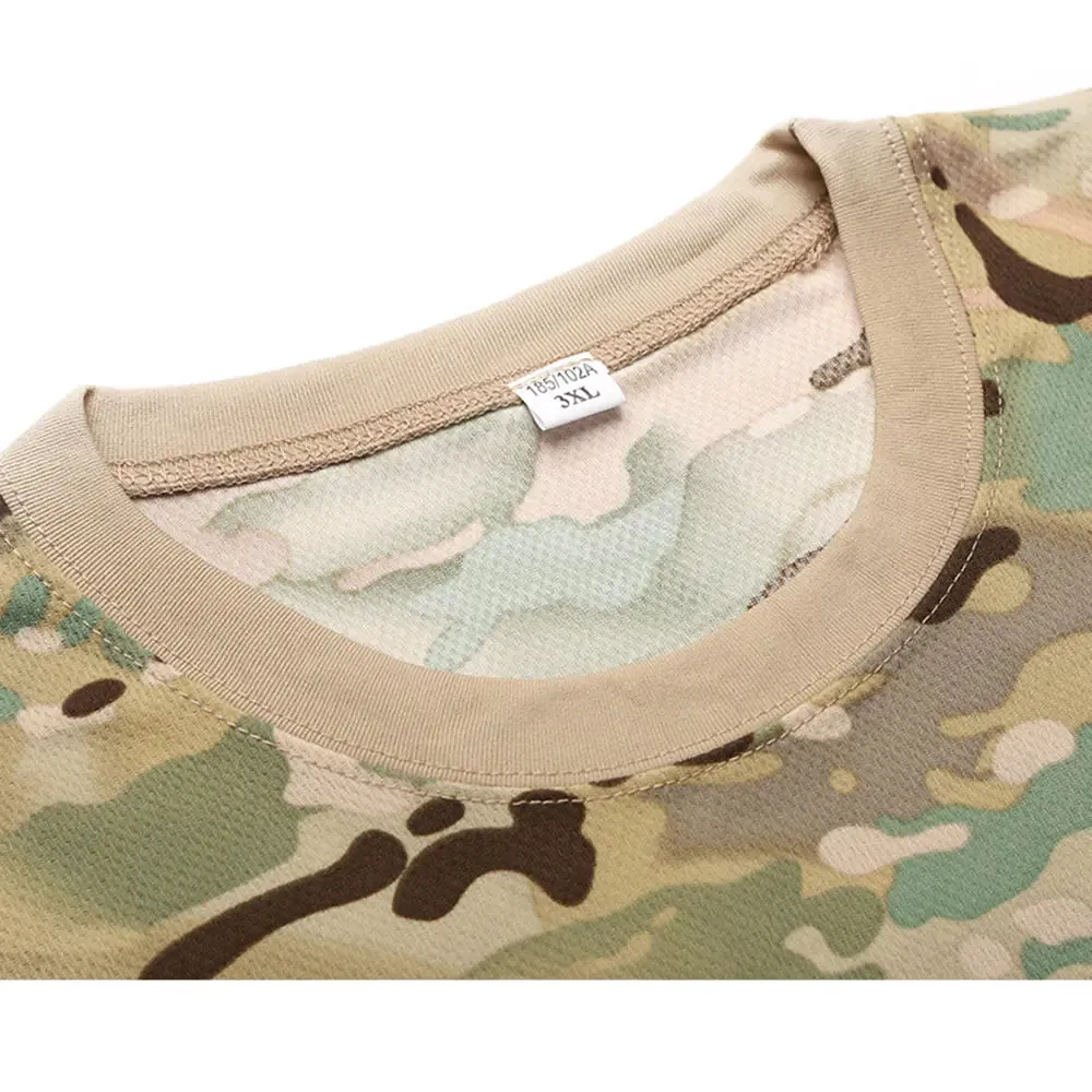 Men's Camouflage Tactical Short Sleeve T-Shirt