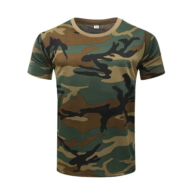 Men's Camouflage Tactical Short Sleeve T-Shirt