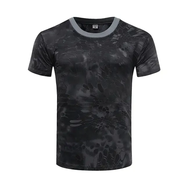 Men's Camouflage Tactical Short Sleeve T-Shirt