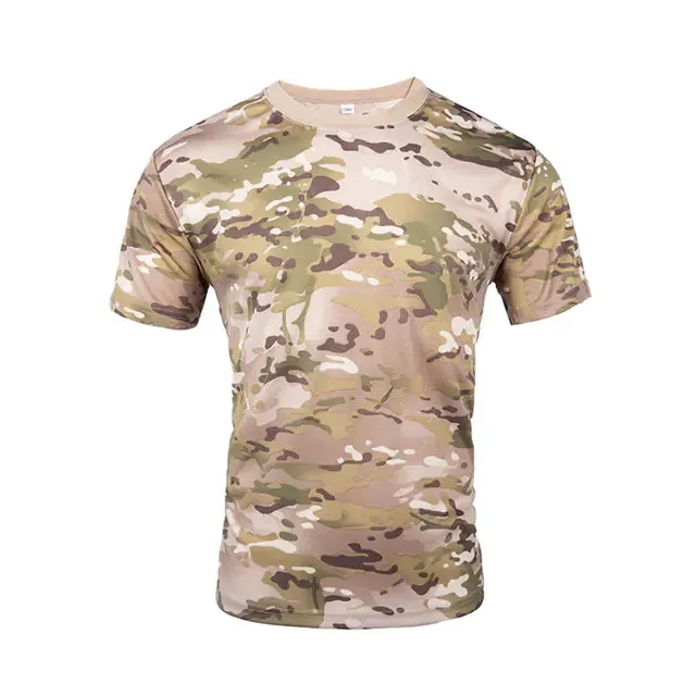 Men's Camouflage Tactical Short Sleeve T-Shirt
