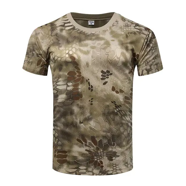 Men's Camouflage Tactical Short Sleeve T-Shirt