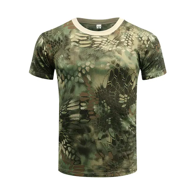 Men's Camouflage Tactical Short Sleeve T-Shirt