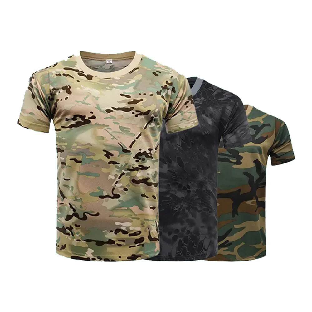 Men's Camouflage Tactical Short Sleeve T-Shirt
