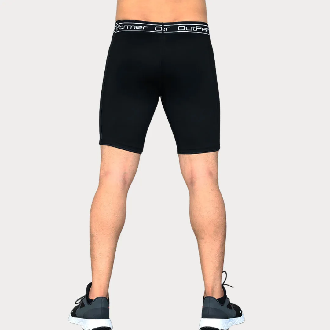 Men's Compression Wordmark Shorts