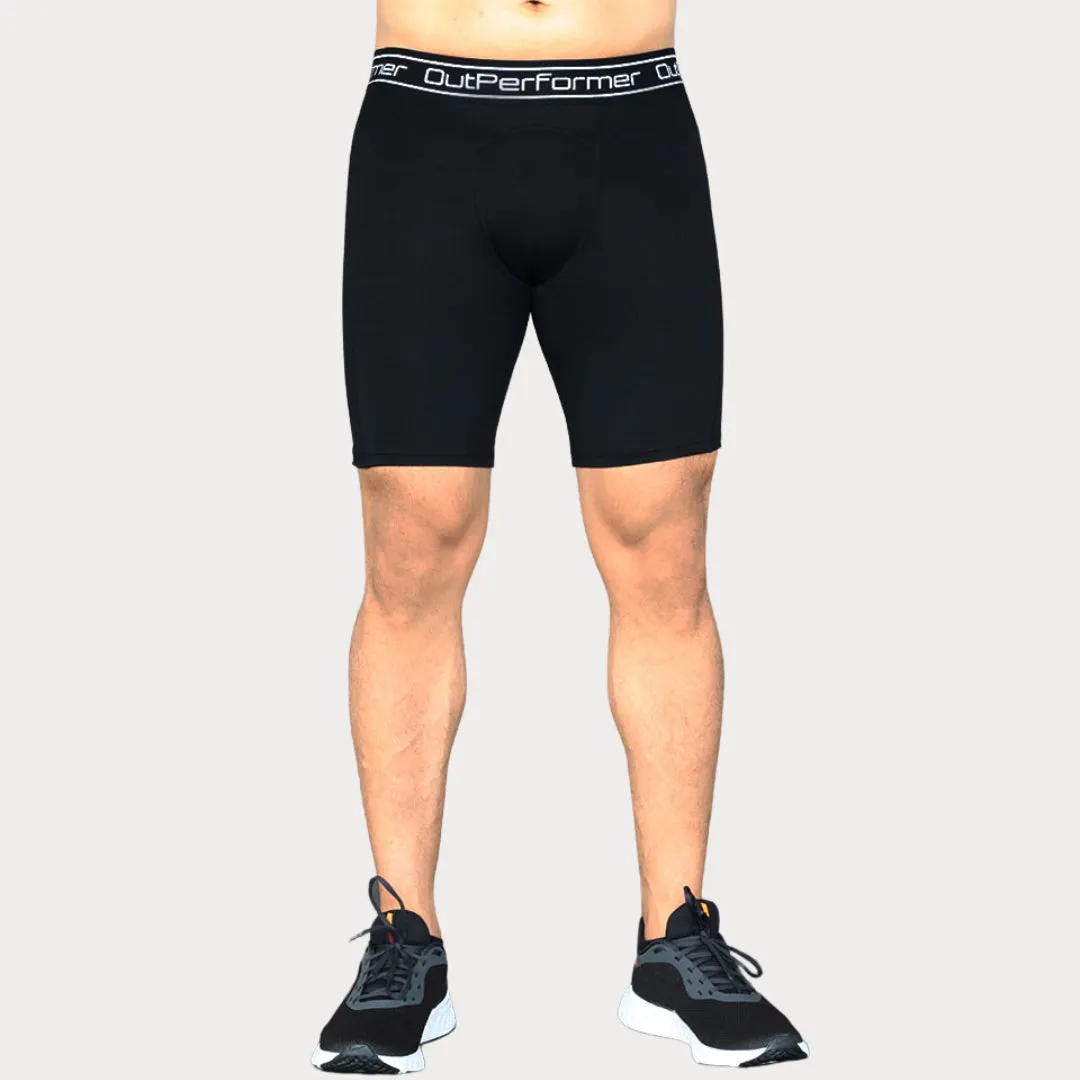 Men's Compression Wordmark Shorts