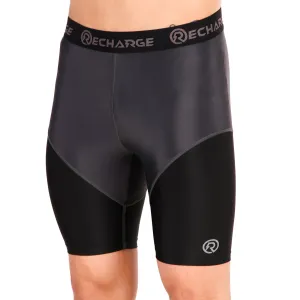Men's DC Polyester Compression Shorts (Black/Grey)
