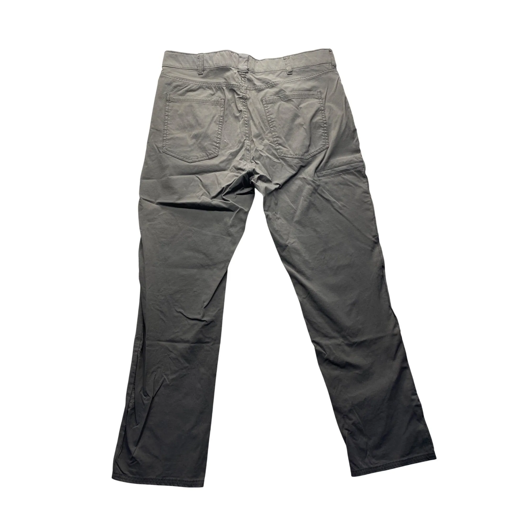 Mens Denali Gray Pants 34x30 Lightweight Stretch Casual Wear #7364
